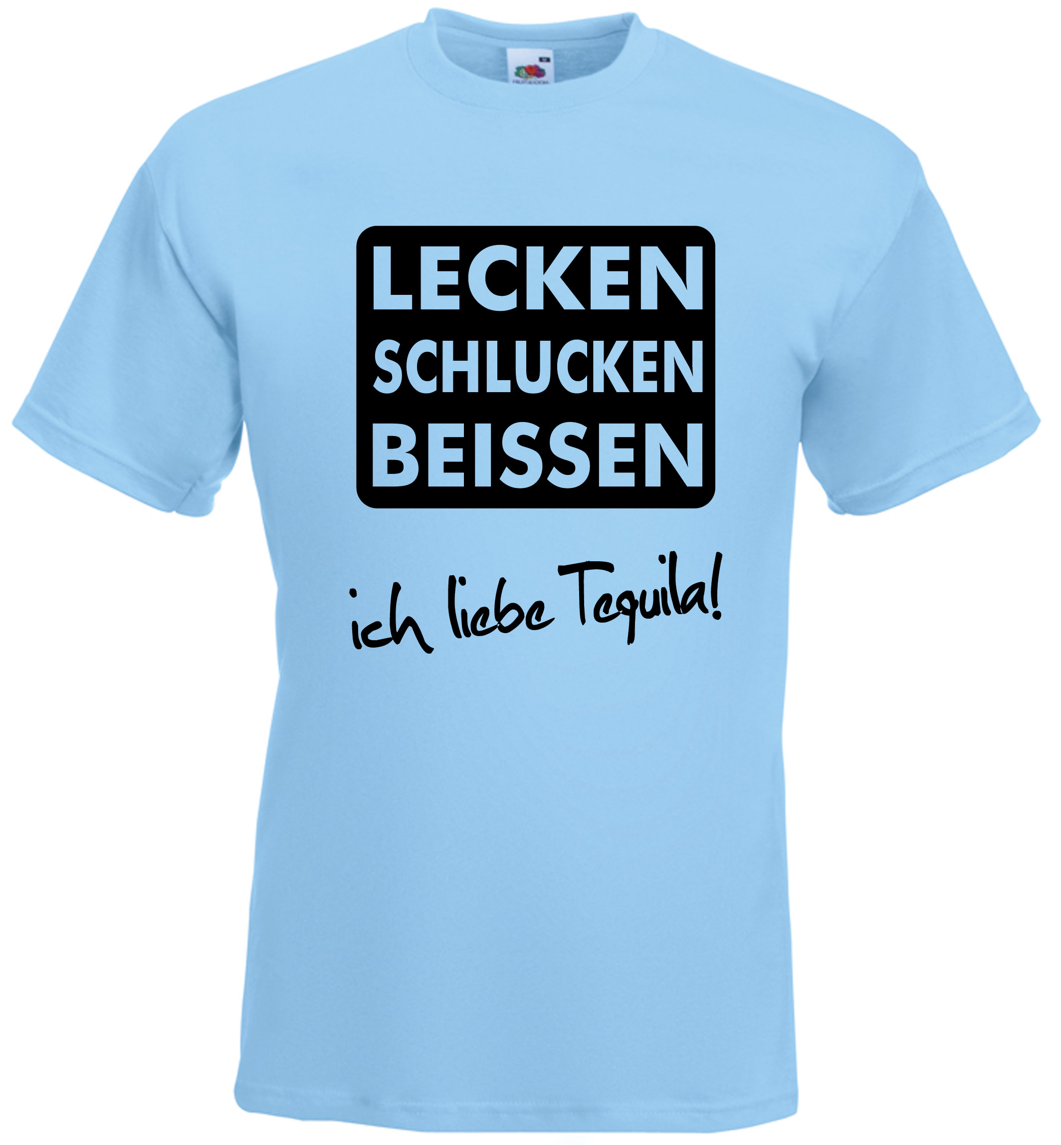 TShirt Lecken Schlucken Beißen ich liebe Tequila Shirt Mann Herren