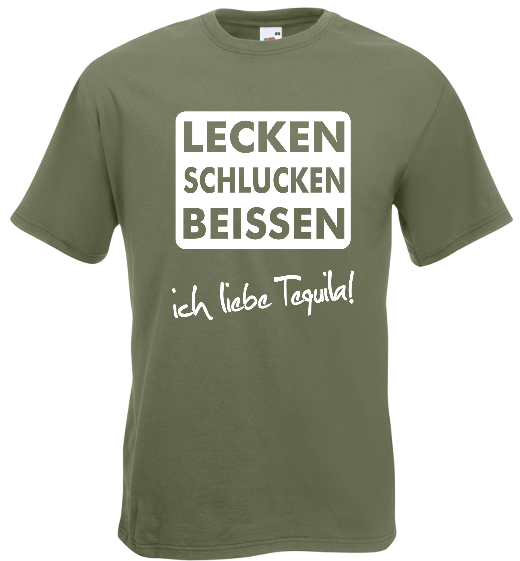 TShirt Lecken Schlucken Beißen ich liebe Tequila Shirt Mann Herren
